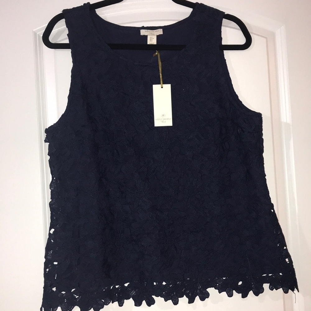 Saint Tropez west navy top